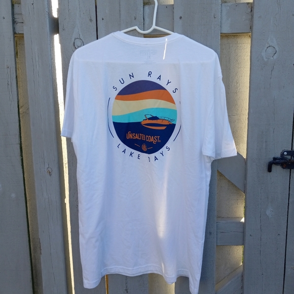 Unsalted Coast new with tags lx sun rays white tee - Picture 3 of 4